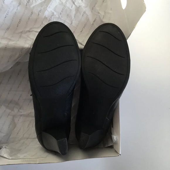ALDO Women' shoes Heel Business, Black Leather Casual Sz 41EUR  / 10 US - Picture 8 of 10